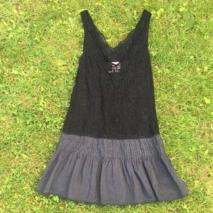 Free people deep V dress